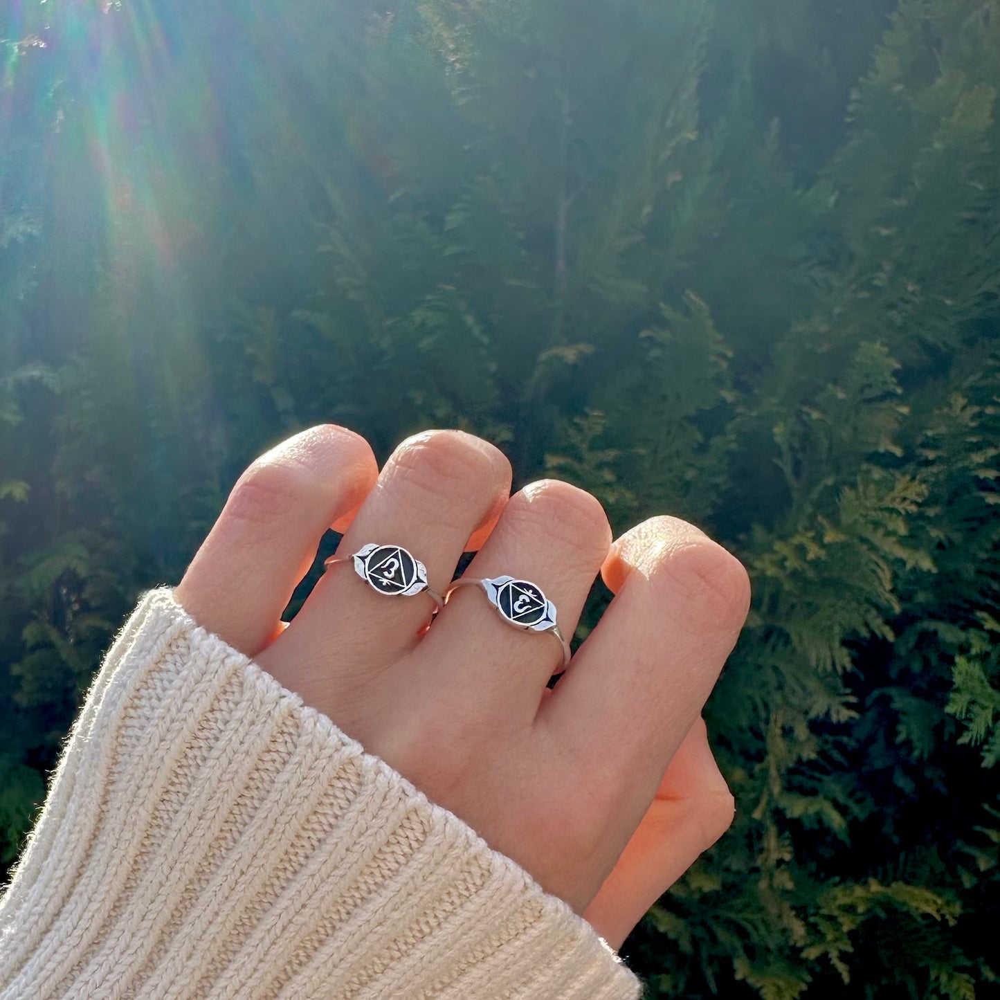 Third Eye Chakra Silver Ring