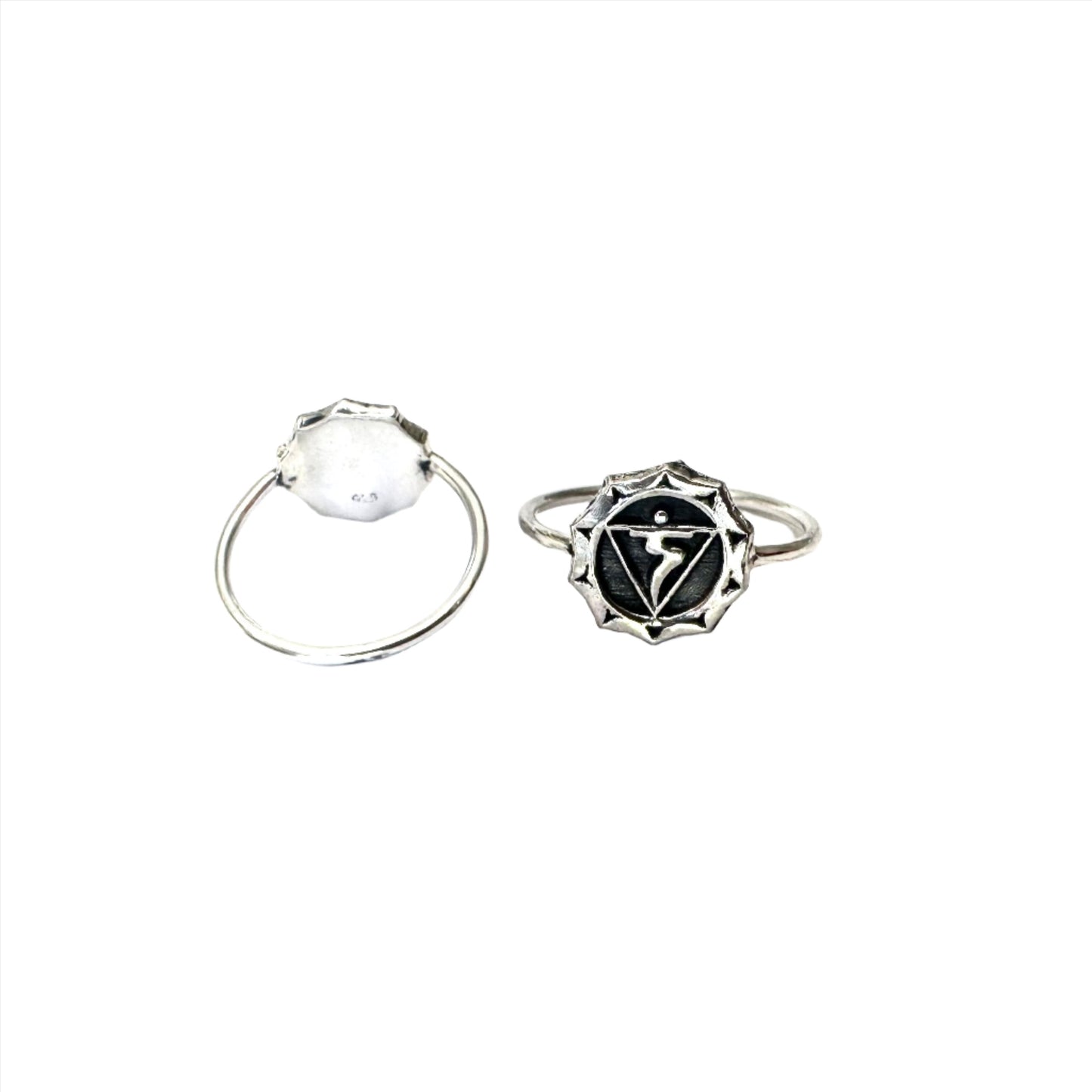 Solar Plexus Chakra sterling silver ring