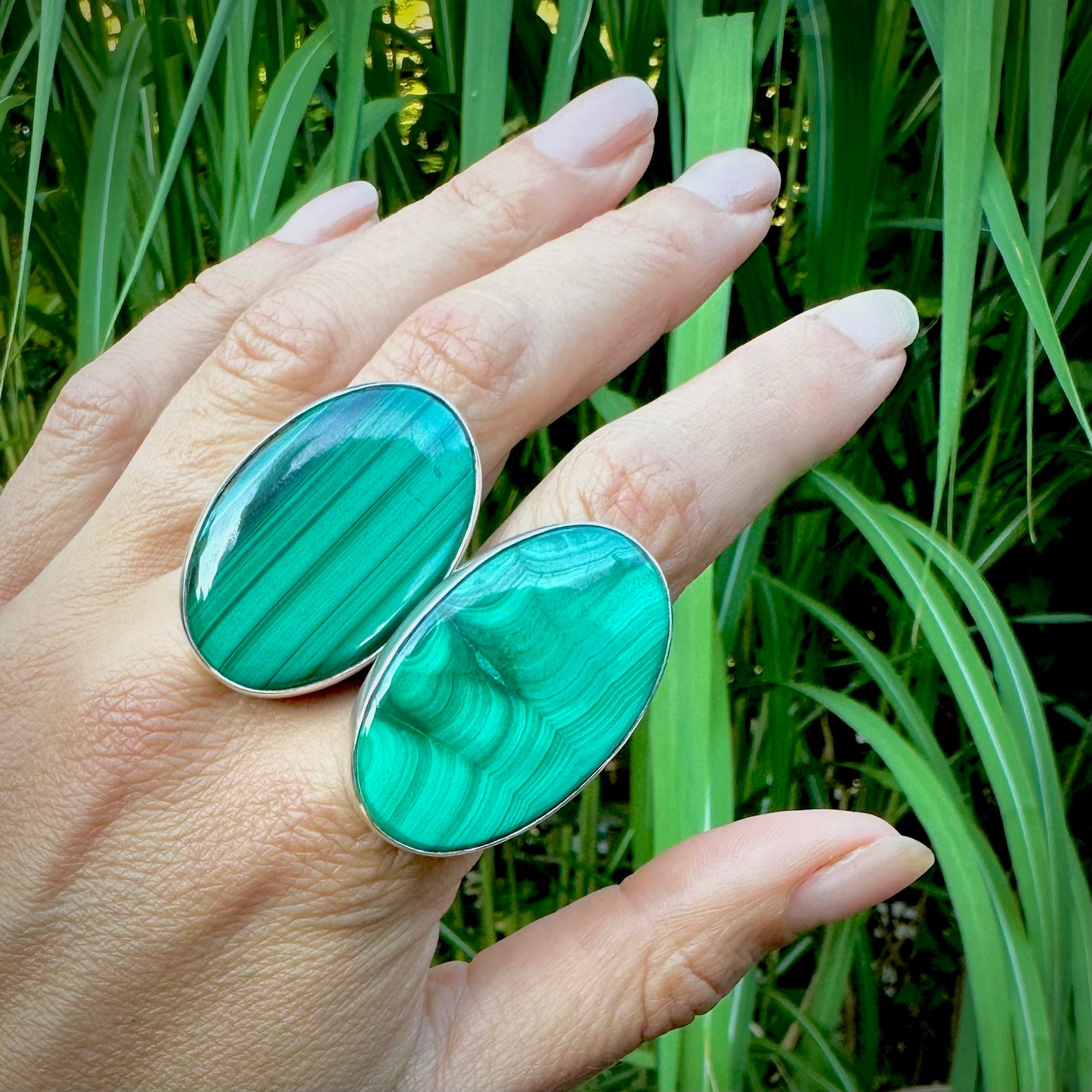 Malachite Statement Rings