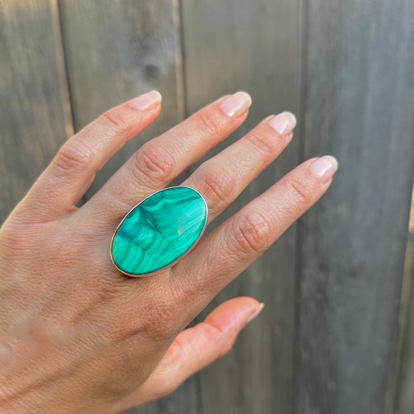 Malachite Statement Rings