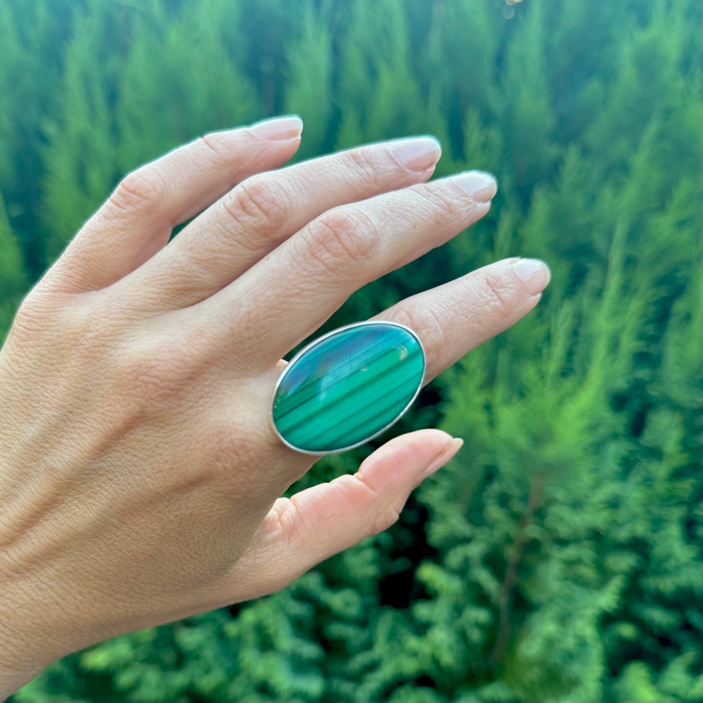 Malachite Statement Rings