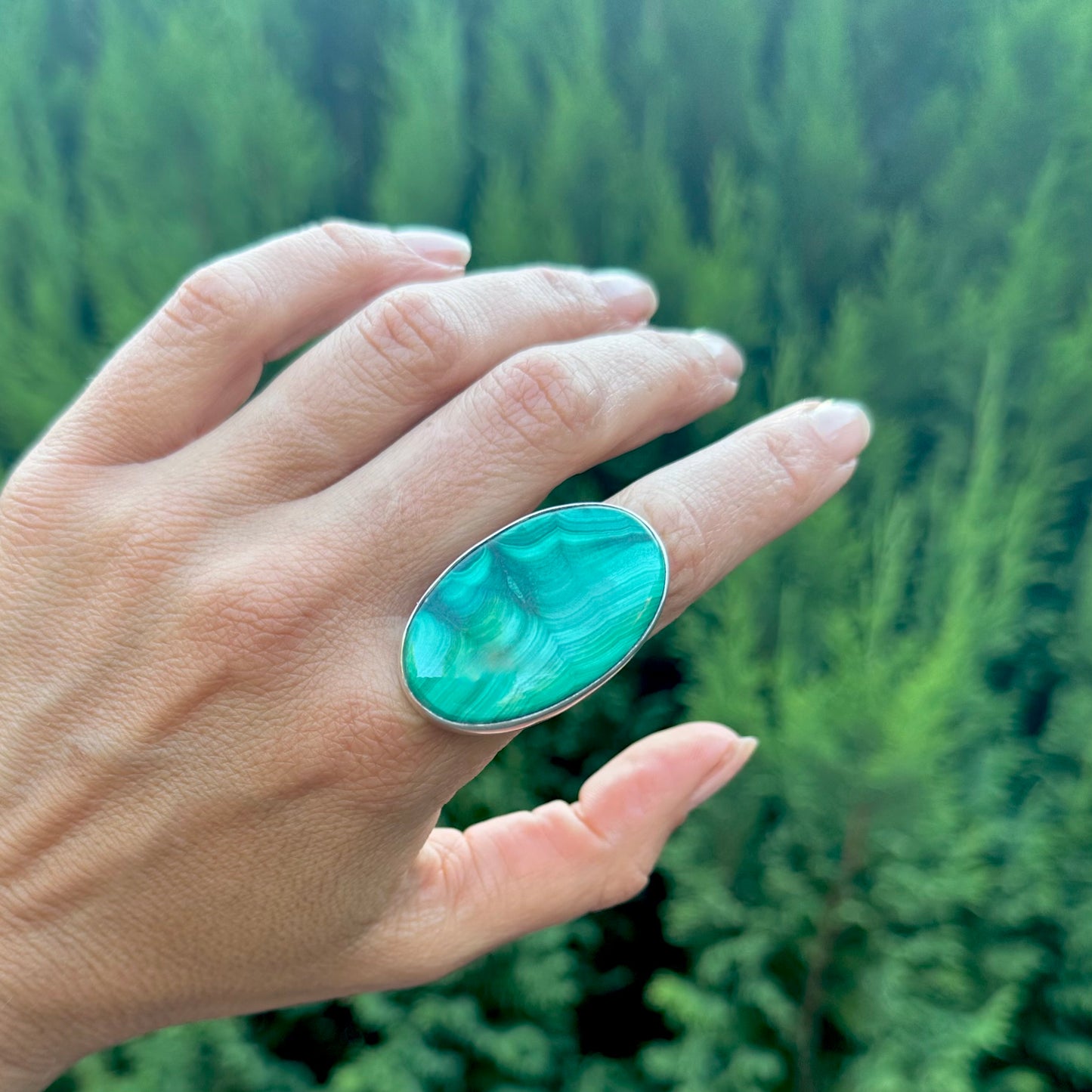 Malachite Statement Rings