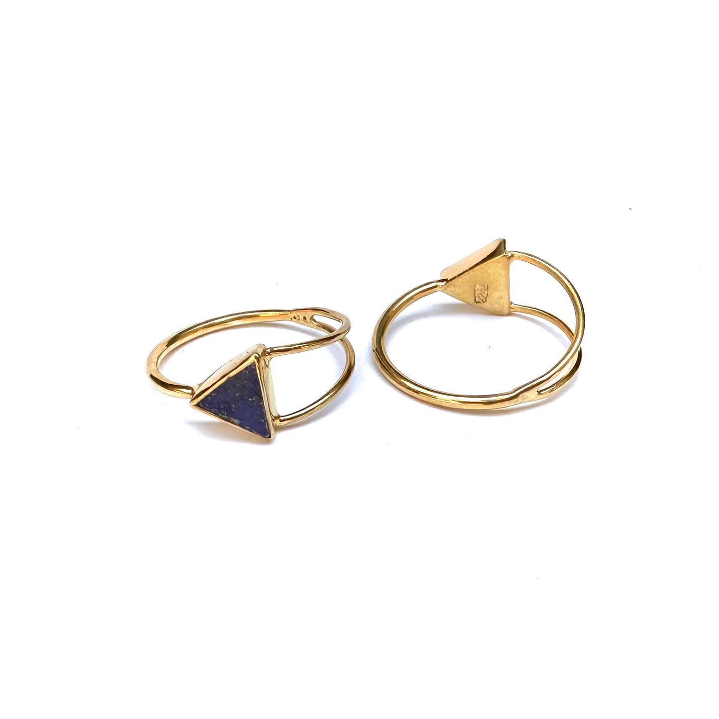 Triangle Lapis Lazuli Ring