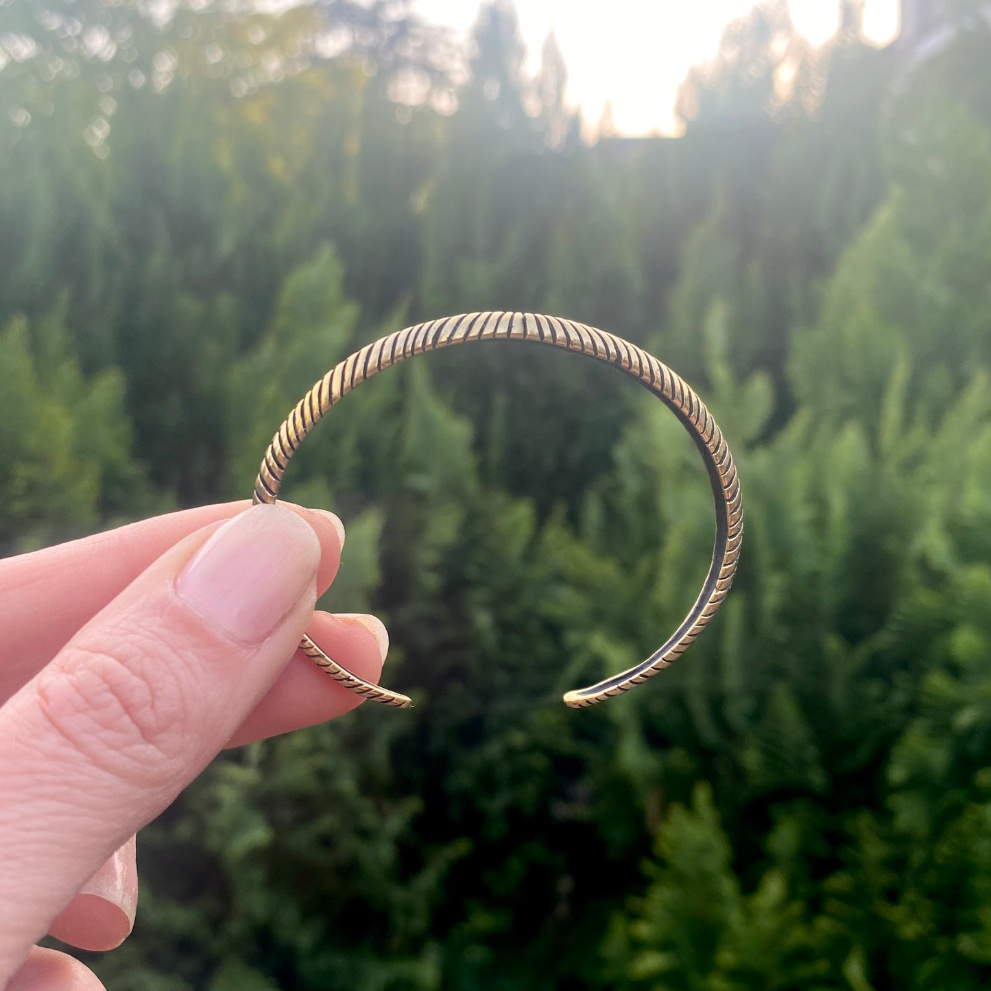 Brass Leaf Cuff