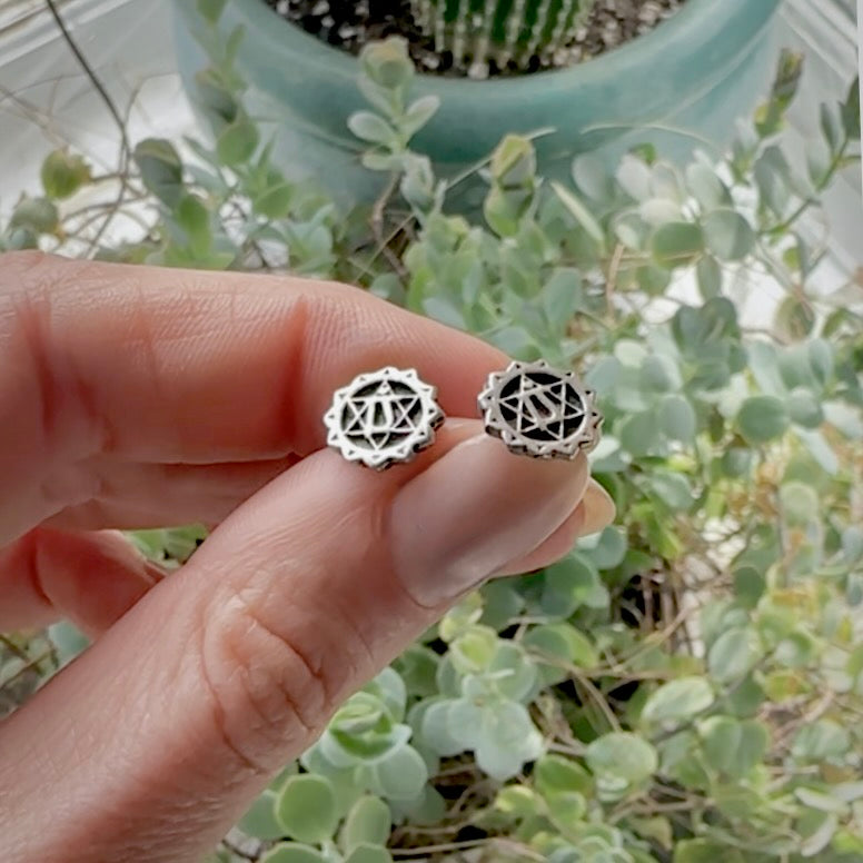 Heart Chakra Studs