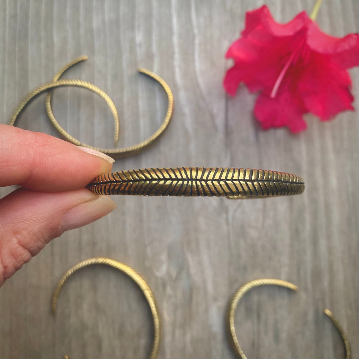 Brass Leaf Cuff