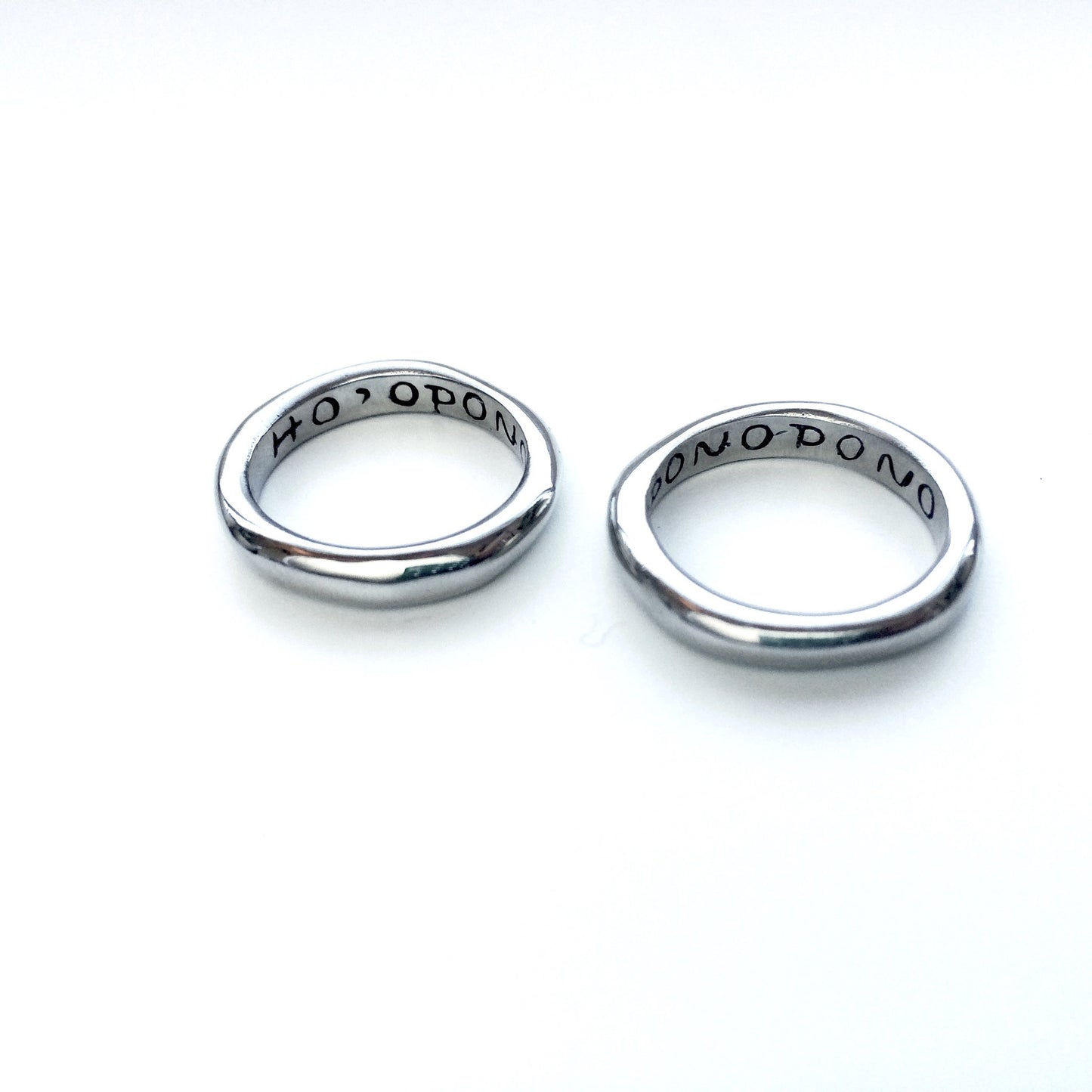 Recycled Silver "HO'OPONOPONO" Ring