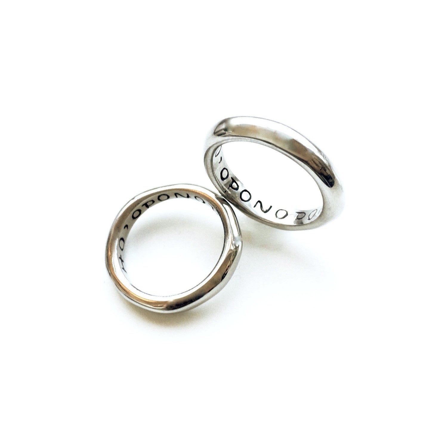 Sterling Silver "HO'OPONOPONO" Stacking Ring