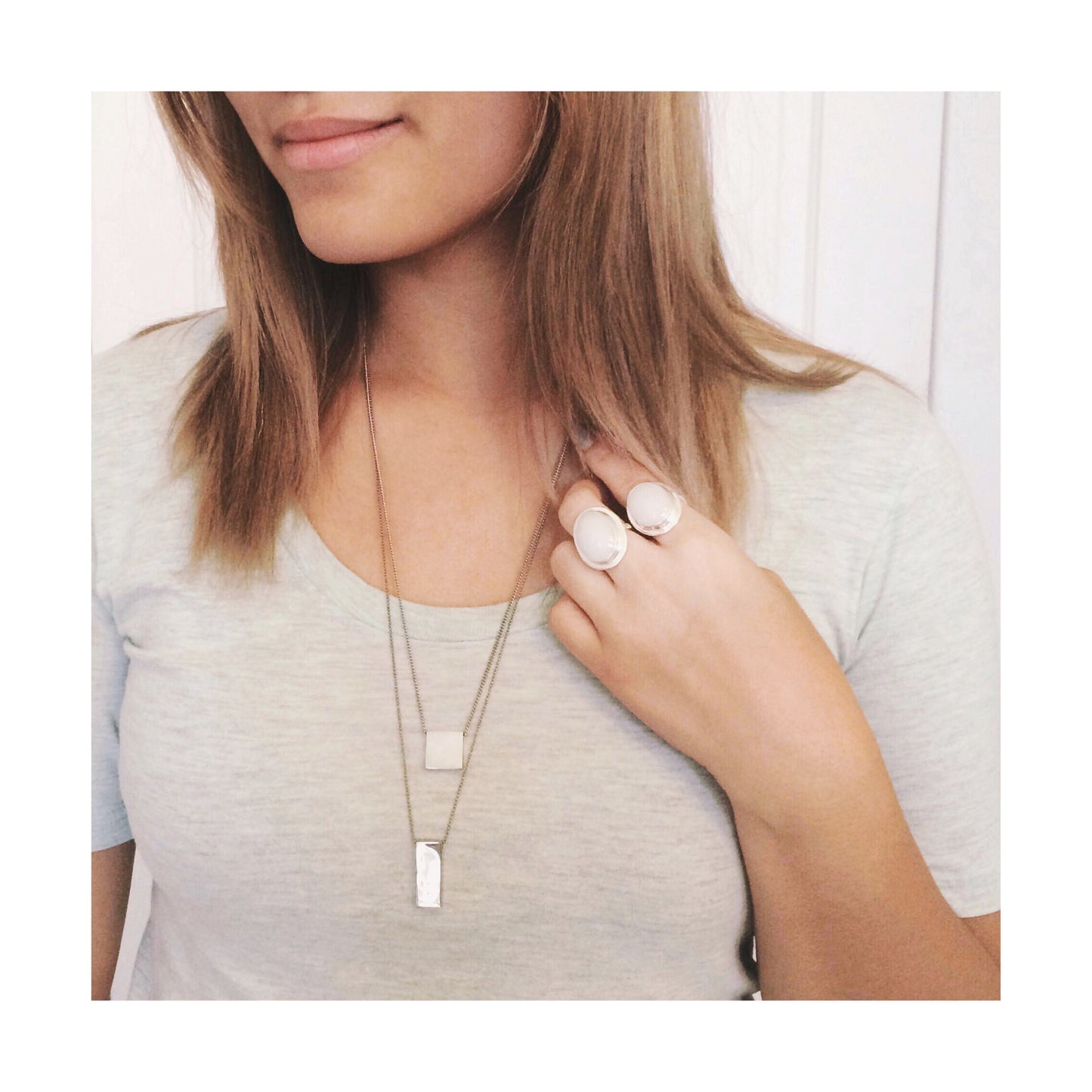 "Leave a little Kindness" Square Necklace