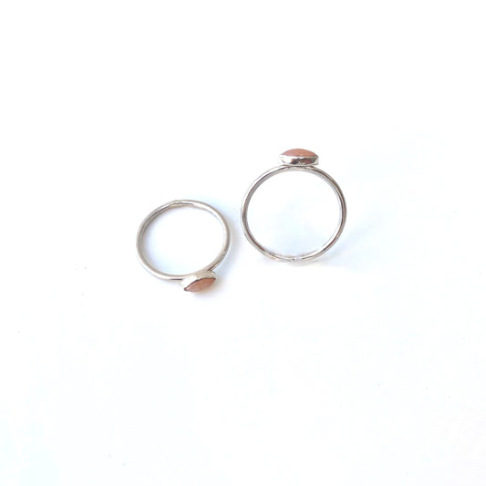 Rose Quartz Stacking Ring