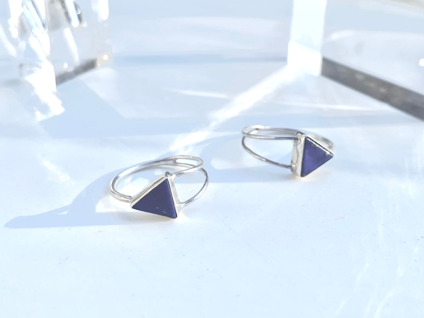 Triangle Lapis Lazuli Ring