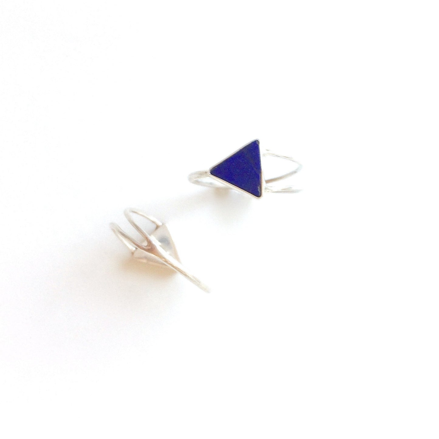 Triangle Lapis Lazuli Ring