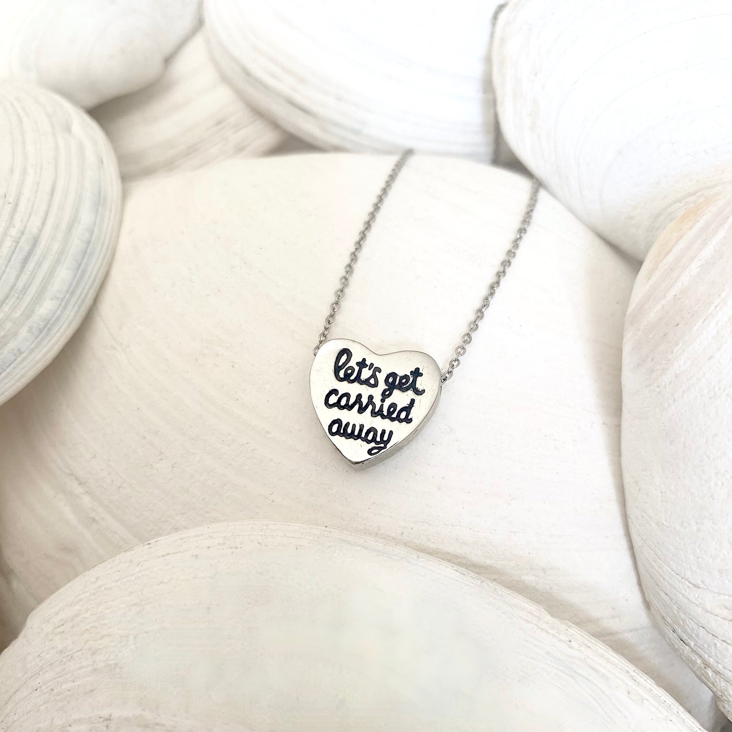 "Let's Get Carried Away" Heart Necklace