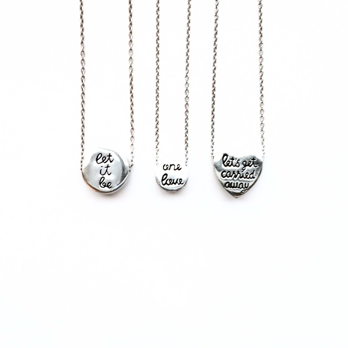 "One Love" Tiny Circle Necklace