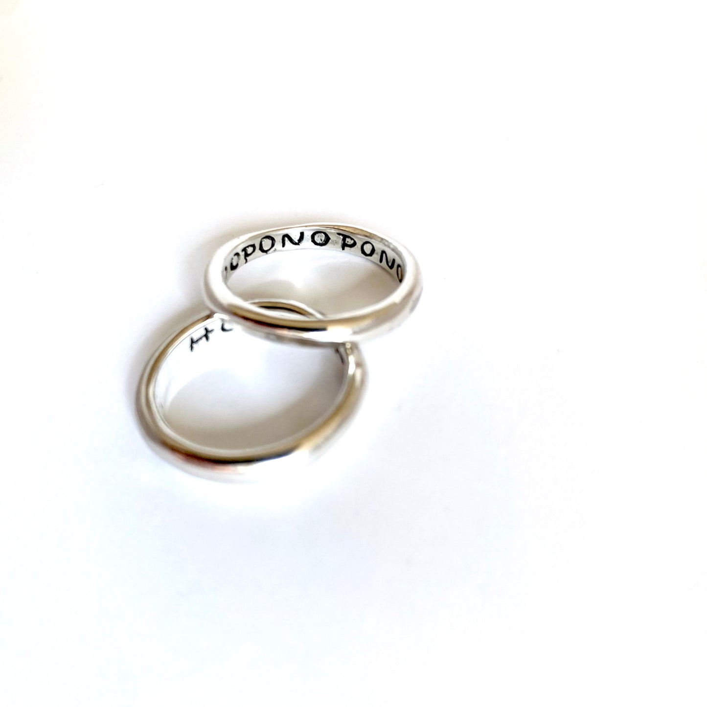 Recycled Silver "HO'OPONOPONO" Ring