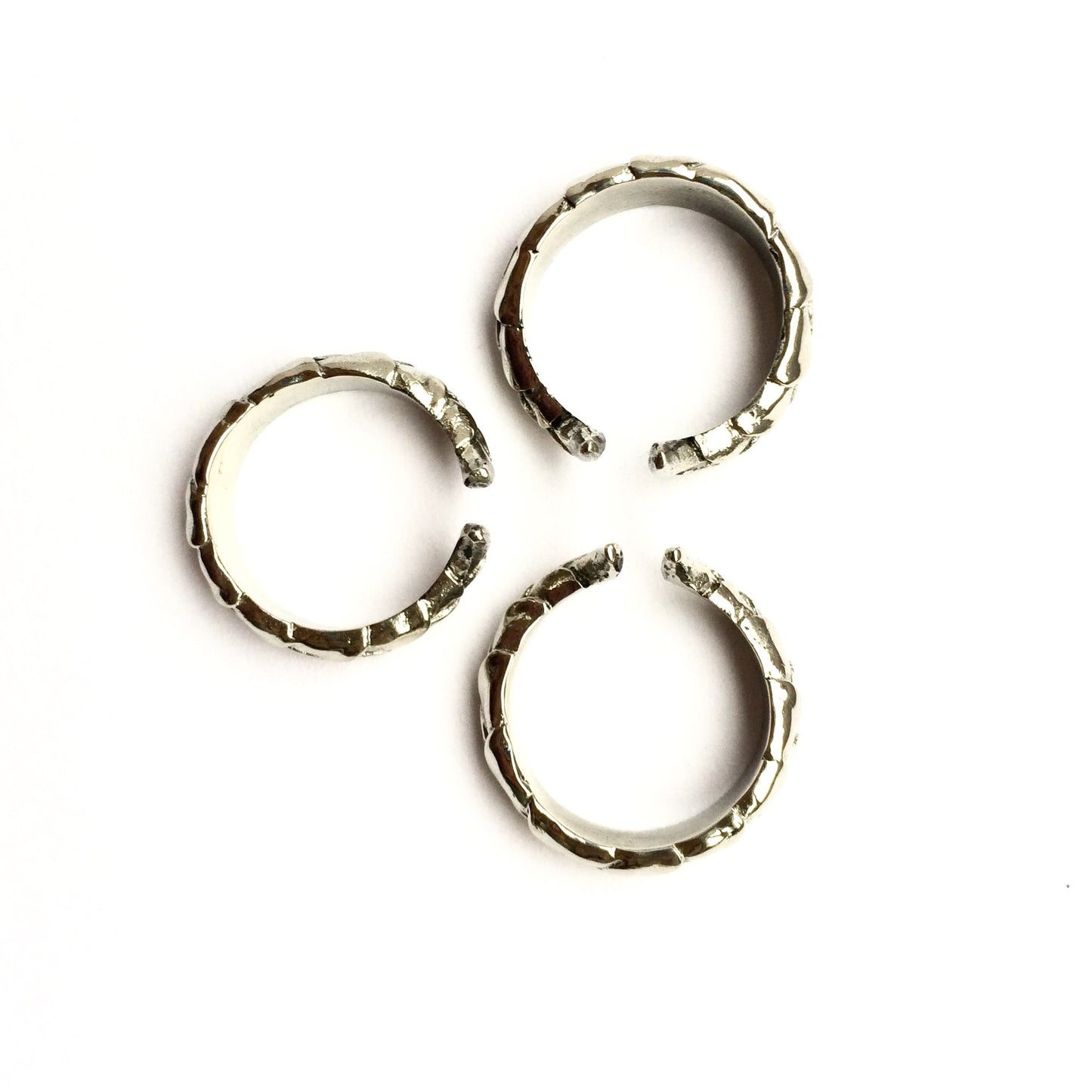 Double Snakes Tail Ring