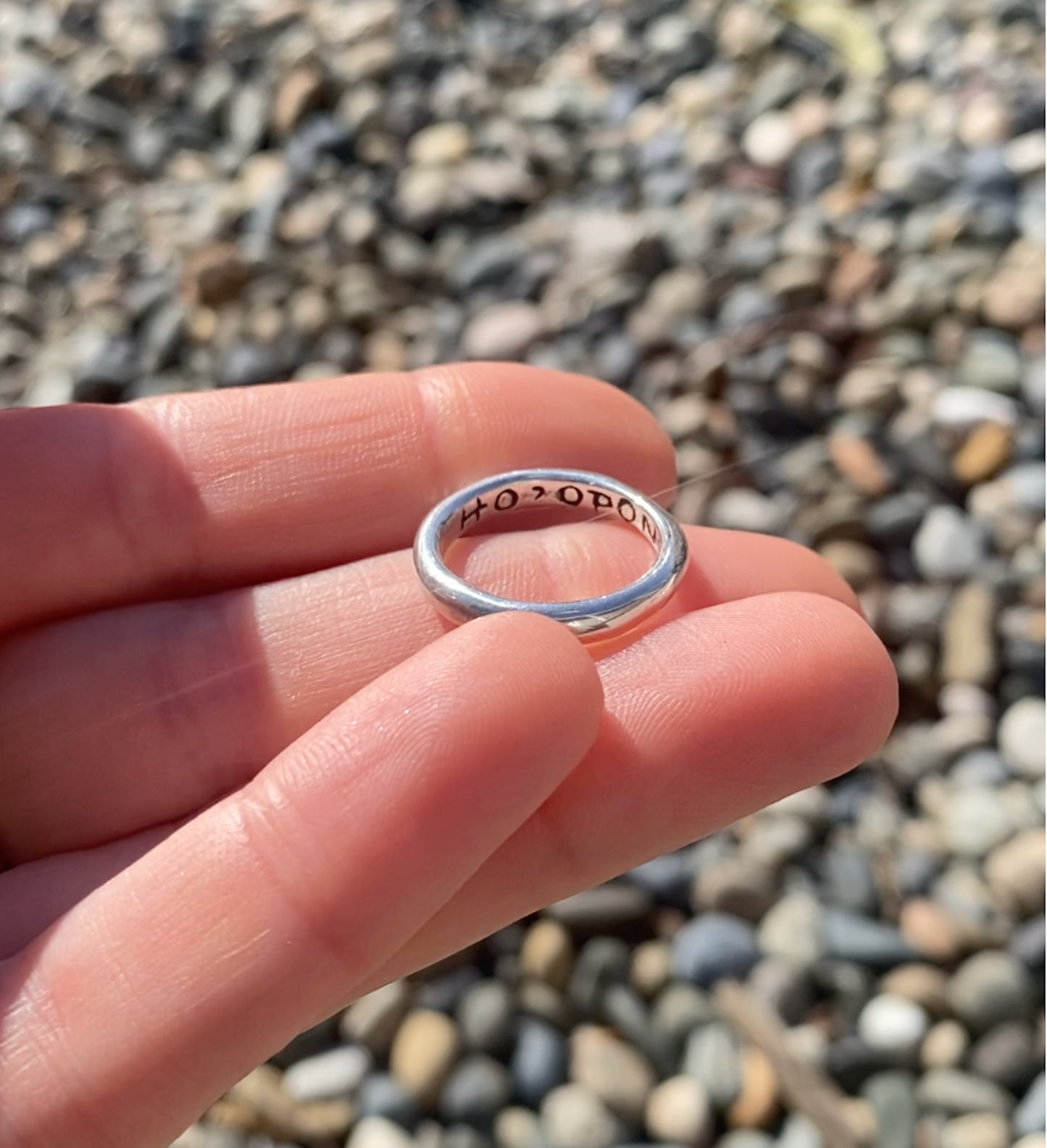 Recycled Silver "HO'OPONOPONO" Ring